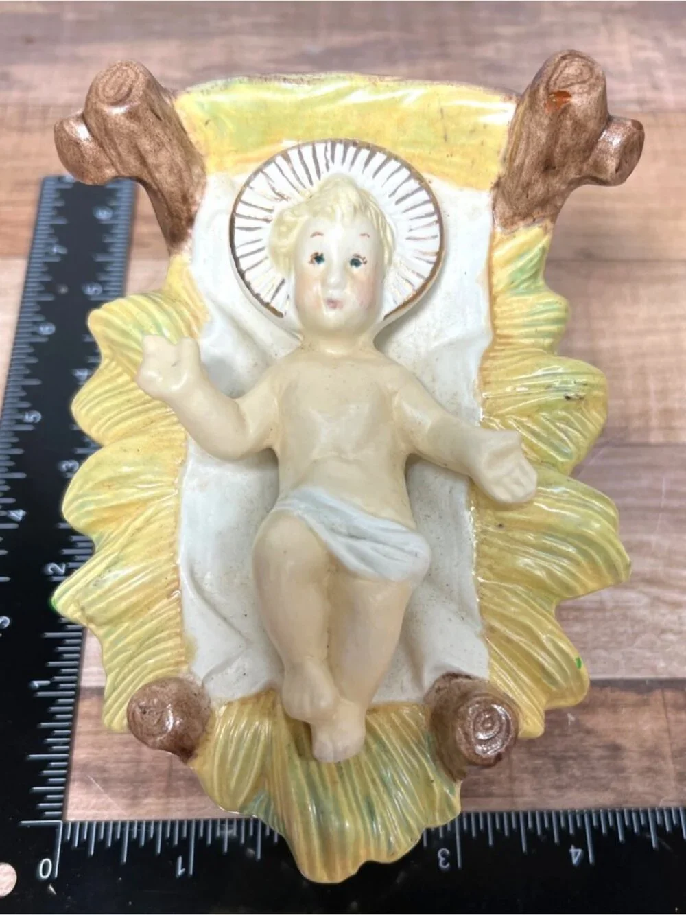 Vintage Nativity Baby Jesus Figurine Decor